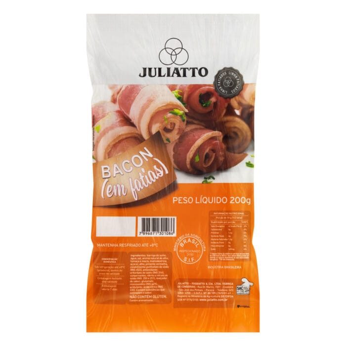 Bacon Juliatto Fatiado 200g