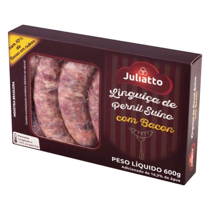 Linguiça de Pernil Suíno com Bacon Juliatto 600g - Image 4