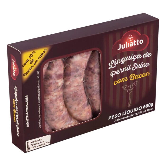 Linguiça de Pernil Suíno com Bacon Juliatto 600g - Image 5