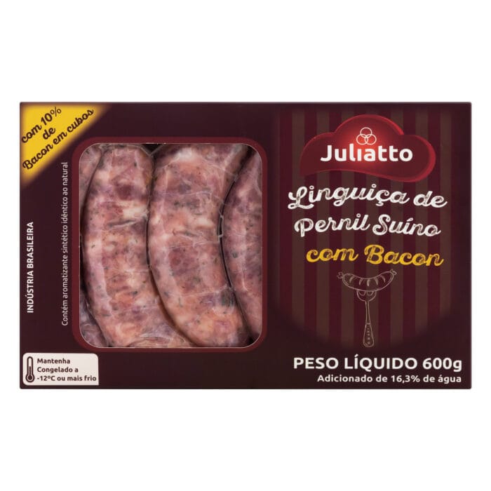 Linguiça de Pernil Suíno com Bacon Juliatto 600g